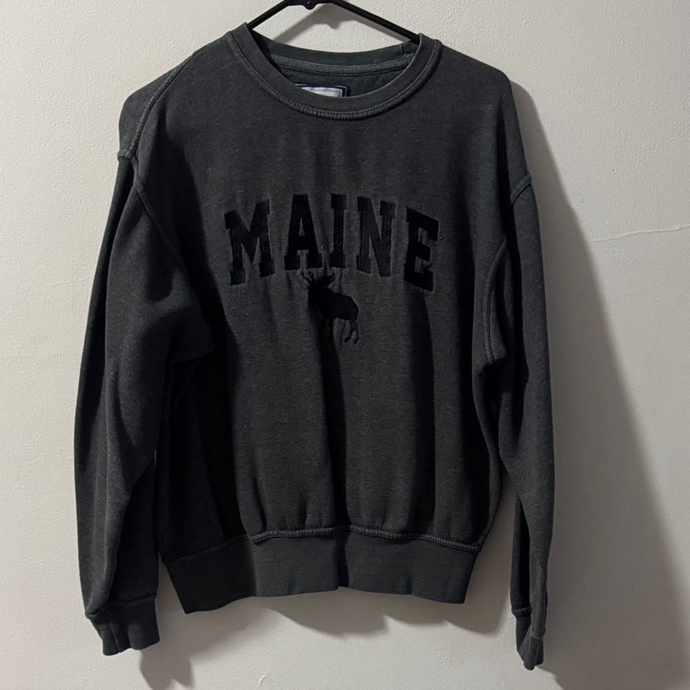 Dark Gray Maine Crewneck